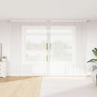 Lace curtain with floral curtains White 300 x 300 cm Polyester