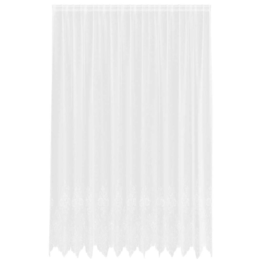 Gordijnen met gordijnen Bloemen Wit 300 x 300 cm Polyester
