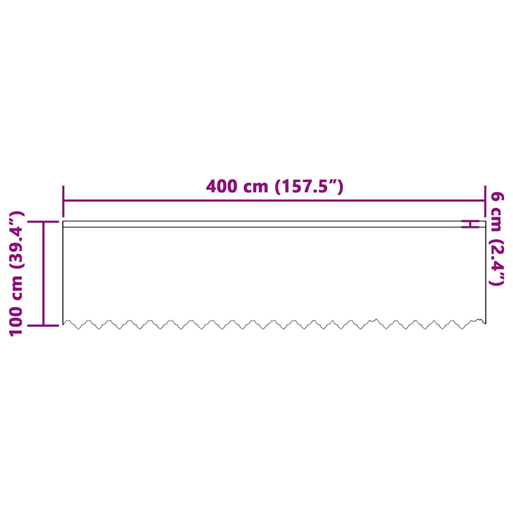 Gordijnen met gordijnen Wit 400 x 100 cm Polyester