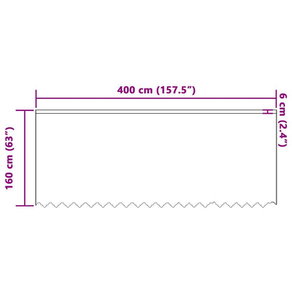Gordijnen met gordijnen Anders Wit 400 x 160 cm Polyester