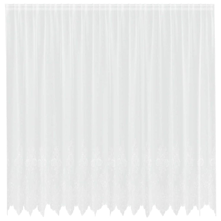 Gordijnen met gordijnen Bloemen Wit 400 x 200 cm Polyester