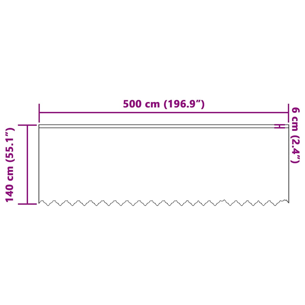 Gordijnen met gordijnen Wit 500 x 140 cm Polyester