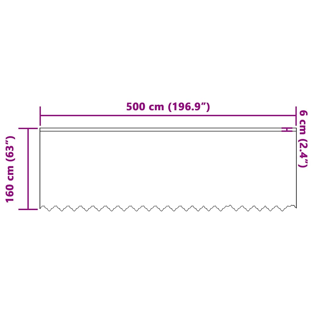 Gordijnen met gordijnen Wit 500 x 160 cm Polyester