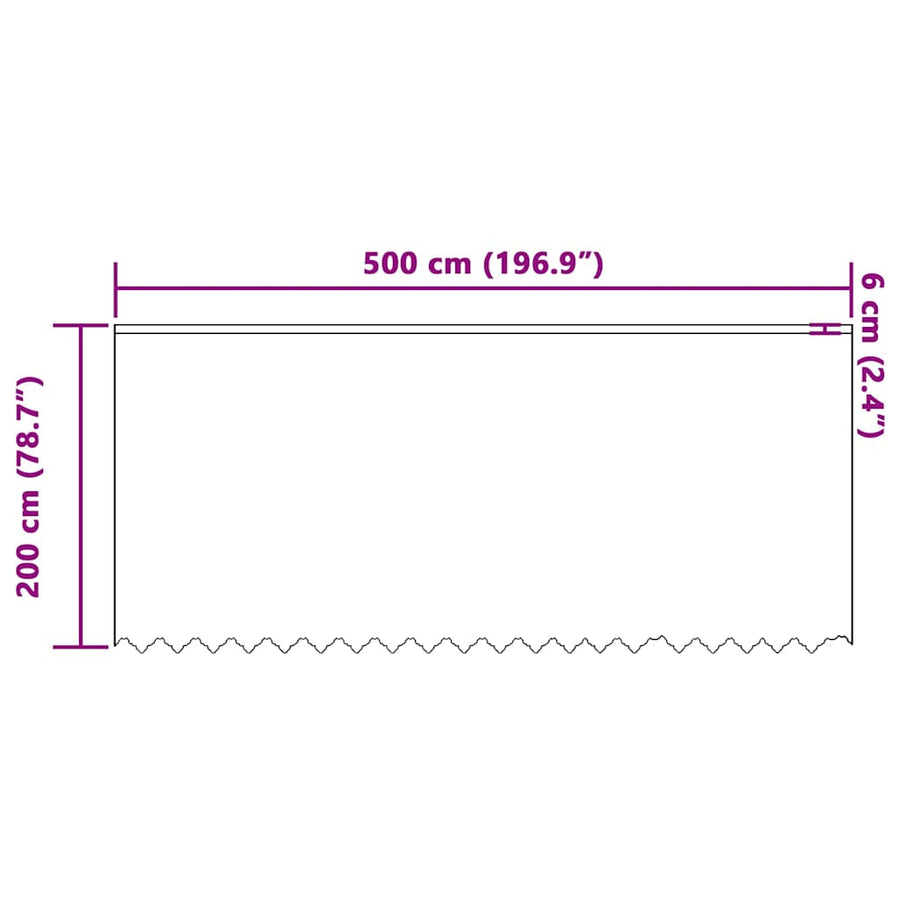 Gordijnen met gordijnen Wit 500 x 200 cm Polyester