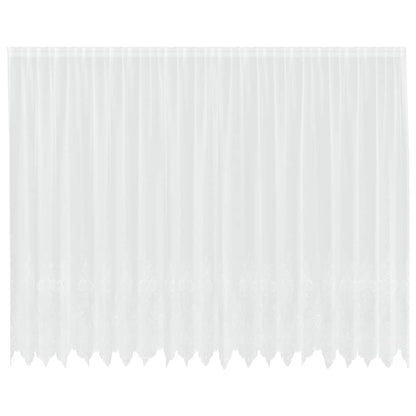 Gordijnen met gordijnen Wit 500 x 245 cm Polyester
