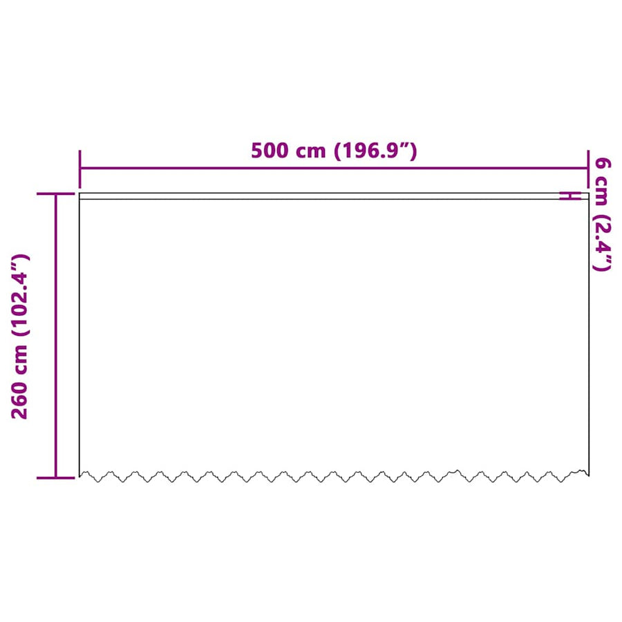 Gordijnen met gordijnen Wit 500 x 260 cm Polyester