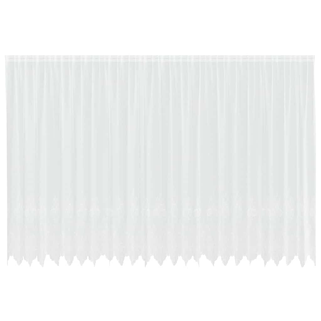Gordijnen met gordijnen Bloemen Wit 600 x 240 cm Polyester