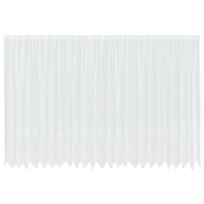 Gordijnen met gordijnen Bloemen Wit 600 x 240 cm Polyester