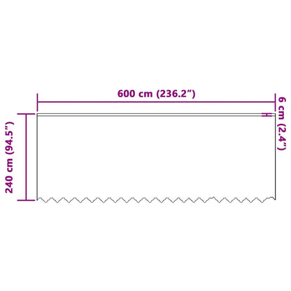 Gordijnen met gordijnen Bloemen Wit 600 x 240 cm Polyester