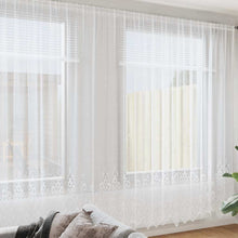 Gordijnen met gordijnen Wit 750 x 300 cm Polyester
