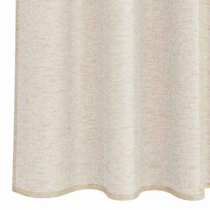 Voile Gordijn met gordijnen 2 pcs Zand 260 x 140 cm Polyester