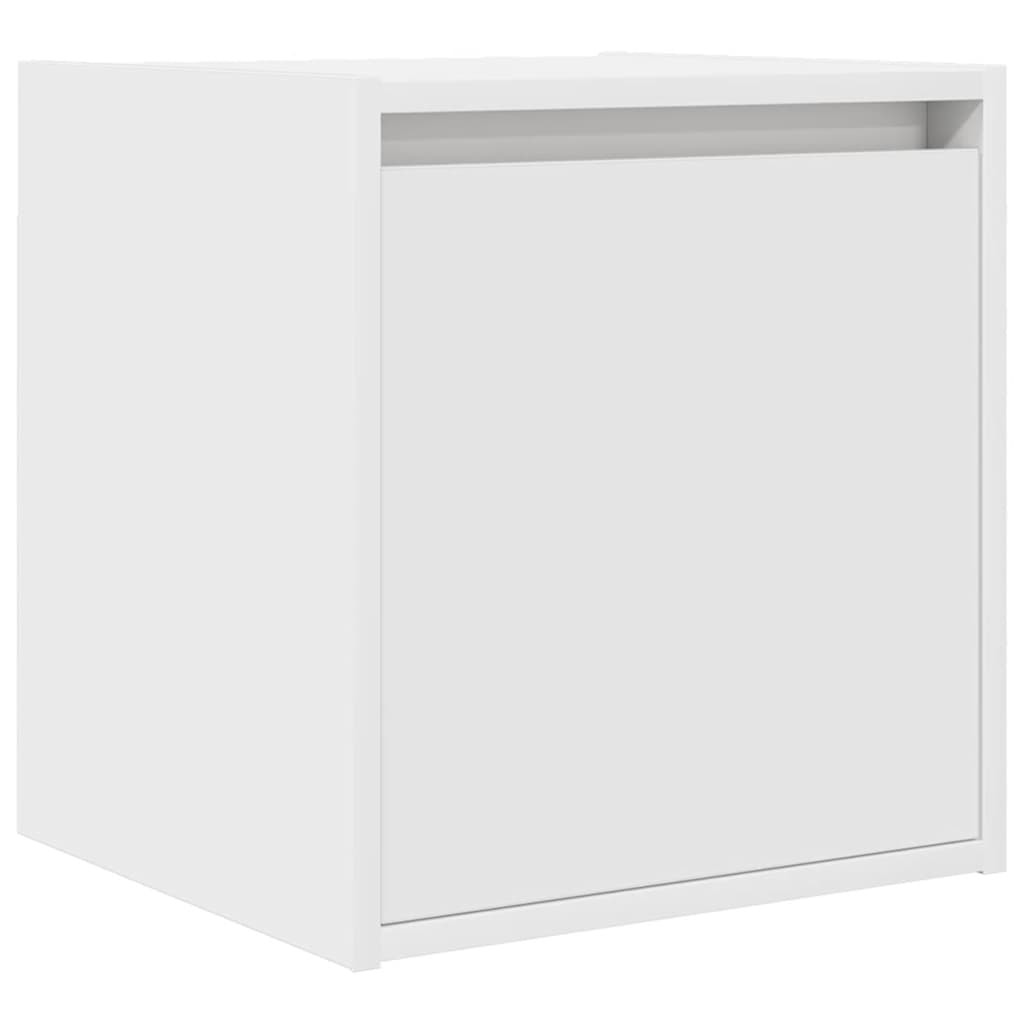 Nachtkastjes wandgemonteerd 2 st 38x34x40 cm wit
