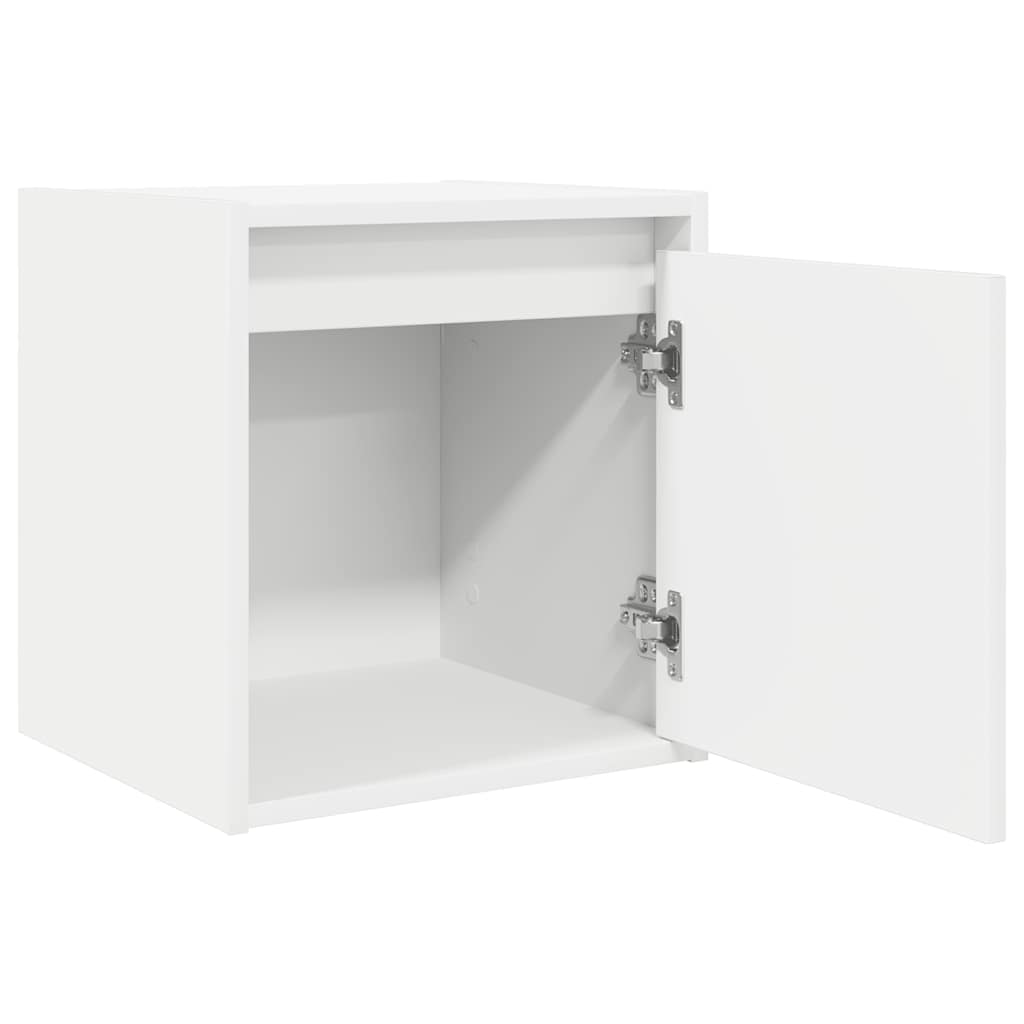 Nachtkastjes wandgemonteerd 2 st 38x34x40 cm wit