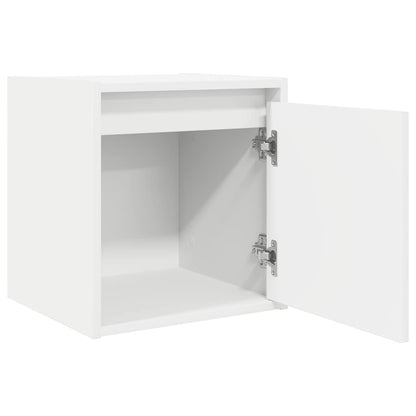 Nachtkastjes wandgemonteerd 2 st 38x34x40 cm wit