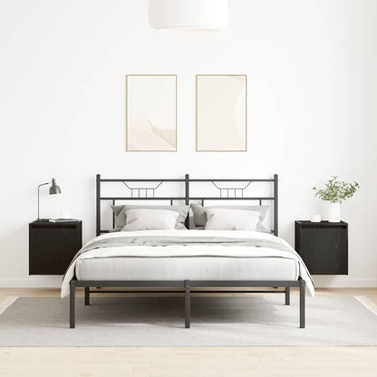 Nachtkastjes wandmontage 2 st 38x34x40 cm zwart