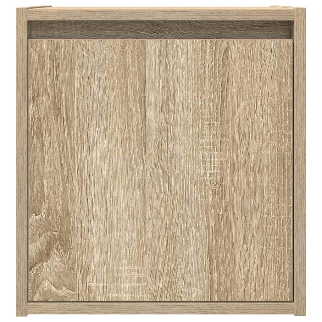 Nachtkastje wandgemonteerd 38x34x40 cm sonoma eikenkleurig