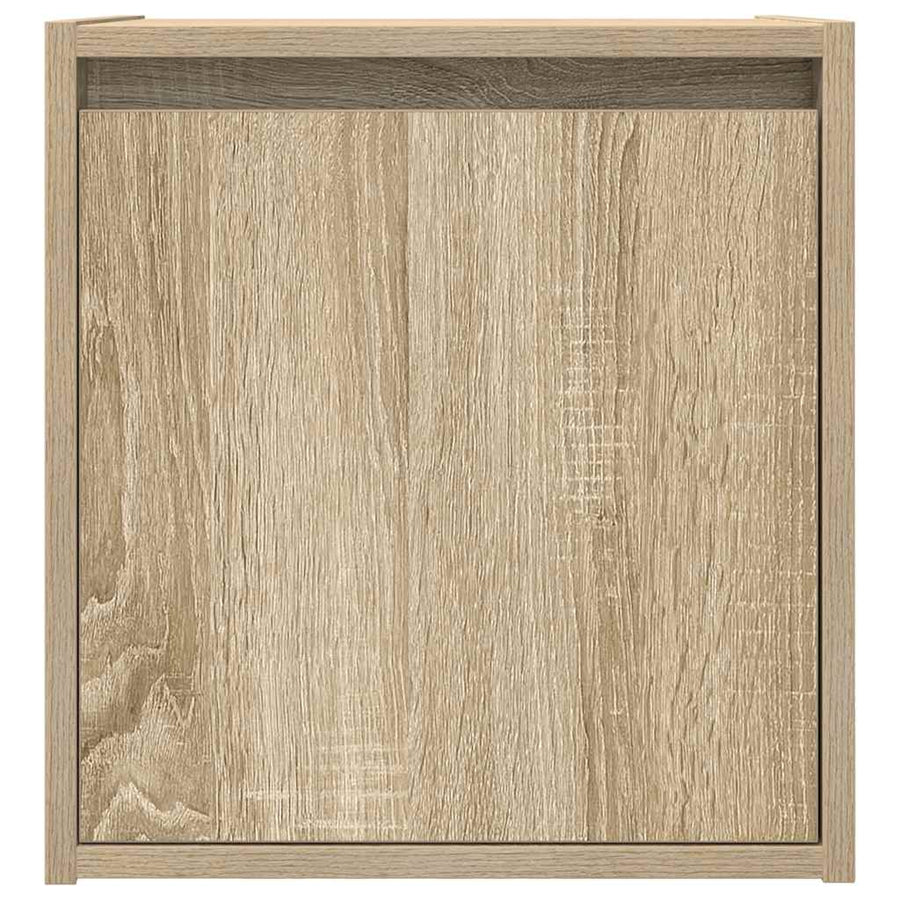 Nachtkastje wandgemonteerd 38x34x40 cm sonoma eikenkleurig