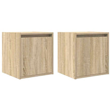 Nachtkastjes 2 st wandgemonteerd 38x34x40 cm sonoma eikenkleur