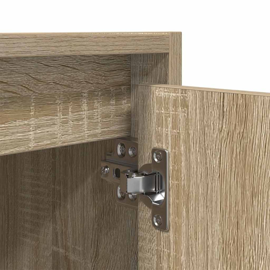 Nachtkastjes 2 st wandgemonteerd 38x34x40 cm sonoma eikenkleur