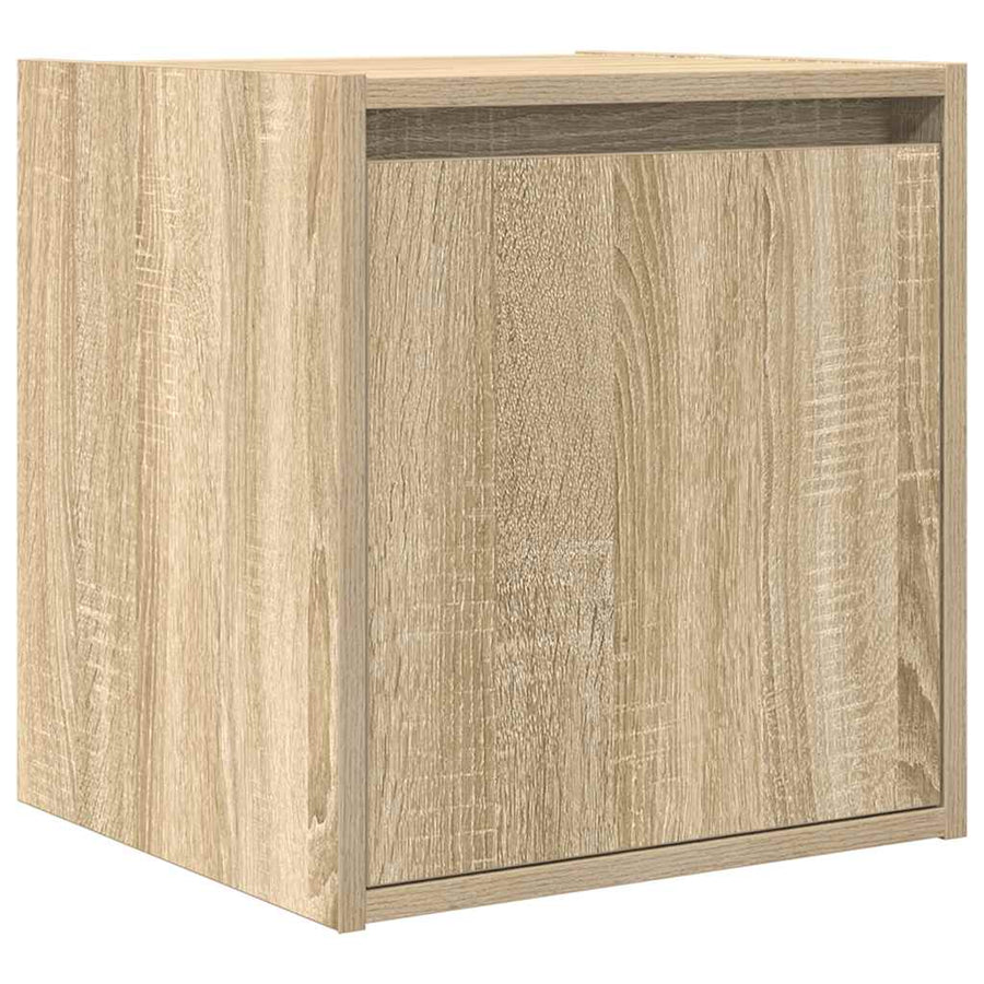 Nachtkastjes 2 st wandgemonteerd 38x34x40 cm sonoma eikenkleur