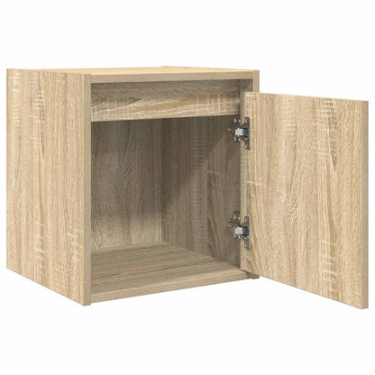 Nachtkastjes 2 st wandgemonteerd 38x34x40 cm sonoma eikenkleur