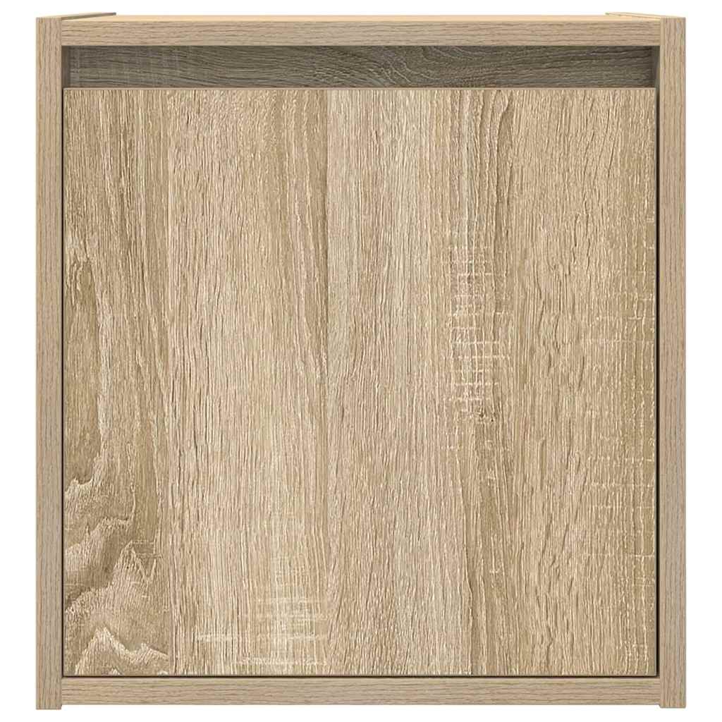 Nachtkastjes 2 st wandgemonteerd 38x34x40 cm sonoma eikenkleur