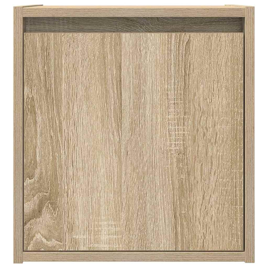 Nachtkastjes 2 st wandgemonteerd 38x34x40 cm sonoma eikenkleur