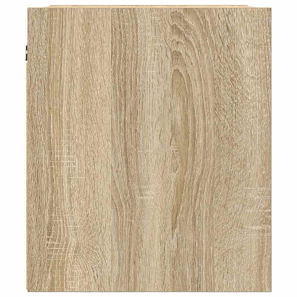 Nachtkastjes 2 st wandgemonteerd 38x34x40 cm sonoma eikenkleur