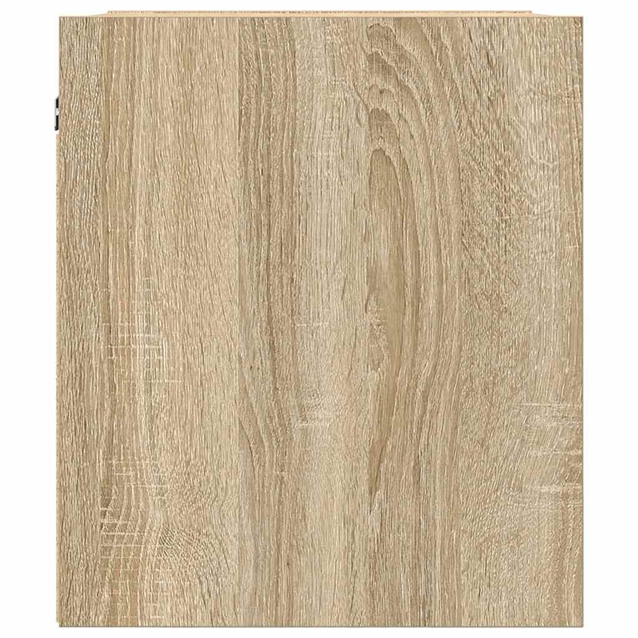Nachtkastjes 2 st wandgemonteerd 38x34x40 cm sonoma eikenkleur