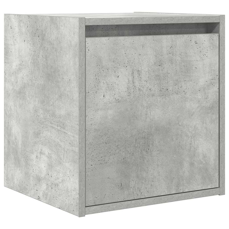 Nachtkastje wandgemonteerd 38x34x40 cm betongrijs