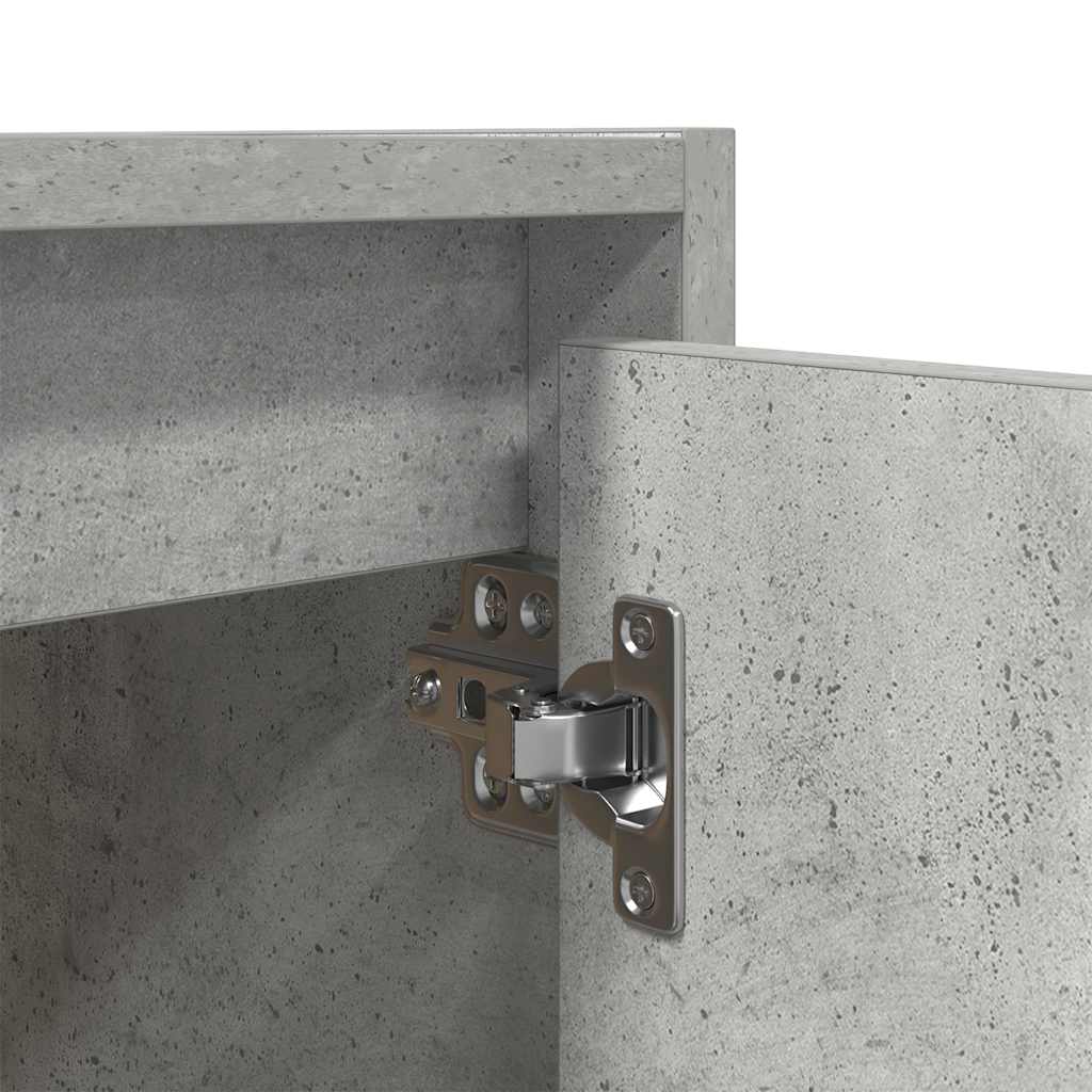 Nachtkastje wandgemonteerd 38x34x40 cm betongrijs