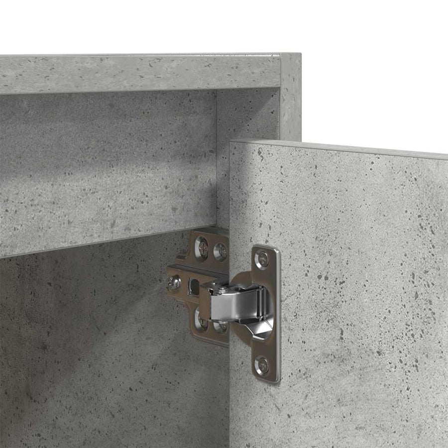 Nachtkastje wandgemonteerd 38x34x40 cm betongrijs