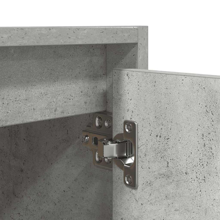 Nachtkastjes 2 st wandgemonteerd 38x34x40 cm betongrijs