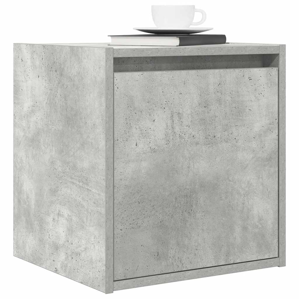 Nachtkastjes 2 st wandgemonteerd 38x34x40 cm betongrijs