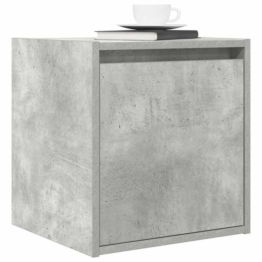 Nachtkastjes 2 st wandgemonteerd 38x34x40 cm betongrijs