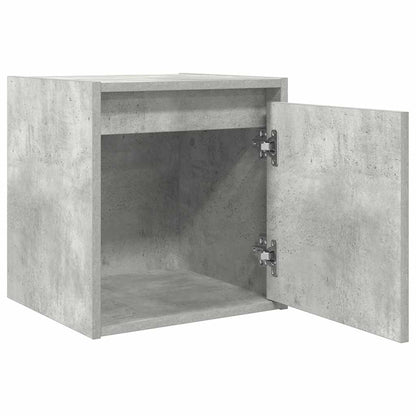 Nachtkastjes 2 st wandgemonteerd 38x34x40 cm betongrijs
