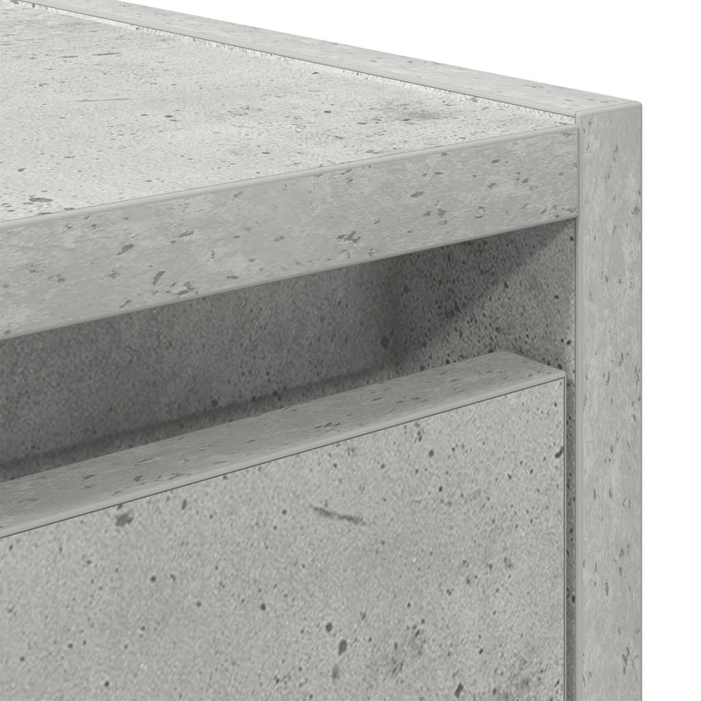 Nachtkastjes 2 st wandgemonteerd 38x34x40 cm betongrijs