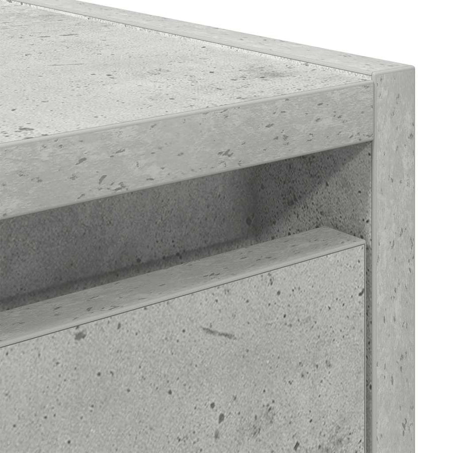 Nachtkastjes 2 st wandgemonteerd 38x34x40 cm betongrijs