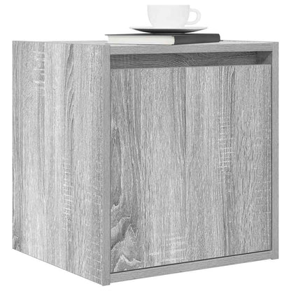 Nachtkastjes 2 st wandgemonteerd 38x34x40 cm grijs sonoma eiken