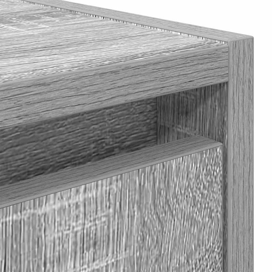 Nachtkastjes 2 st wandgemonteerd 38x34x40 cm grijs sonoma eiken