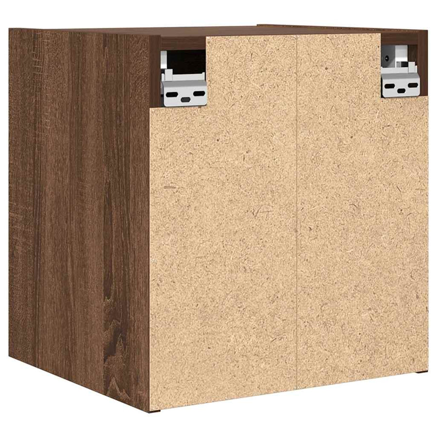 Nachtkastje wandgemonteerd 38x34x40 cm bruin eikenkleur