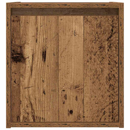 Nachtkastje wandgemonteerd 38x34x40 cm oud houtkleurig