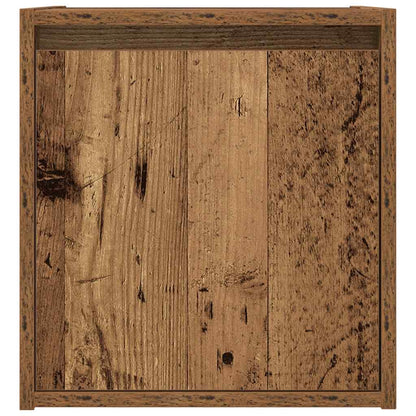 Nachtkastjes wandgemonteerd 2 st 38x34x40 cm oud houtkleurig