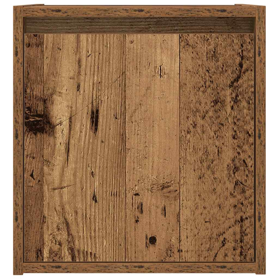 Nachtkastjes wandgemonteerd 2 st 38x34x40 cm oud houtkleurig