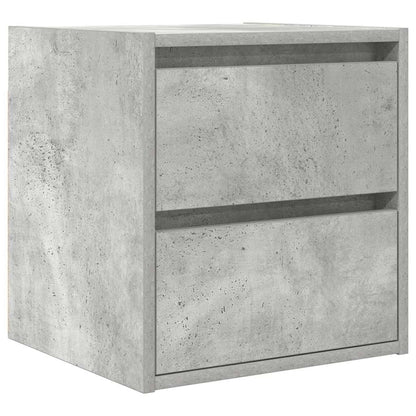Nachtkastje wandgemonteerd 38x34x40 cm betongrijs