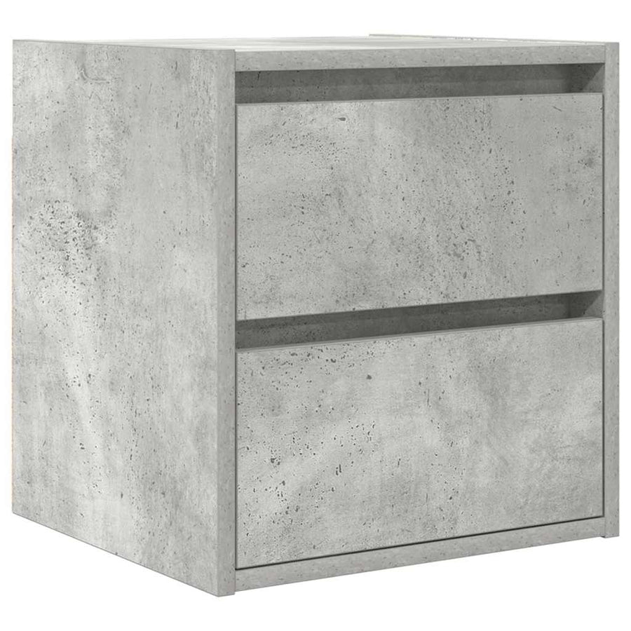 Nachtkastje wandgemonteerd 38x34x40 cm betongrijs