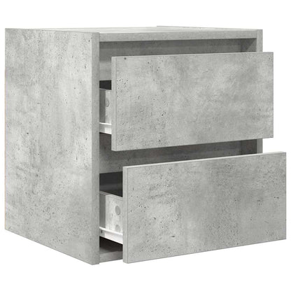 Nachtkastje wandgemonteerd 38x34x40 cm betongrijs