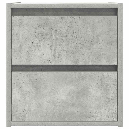Nachtkastje wandgemonteerd 38x34x40 cm betongrijs