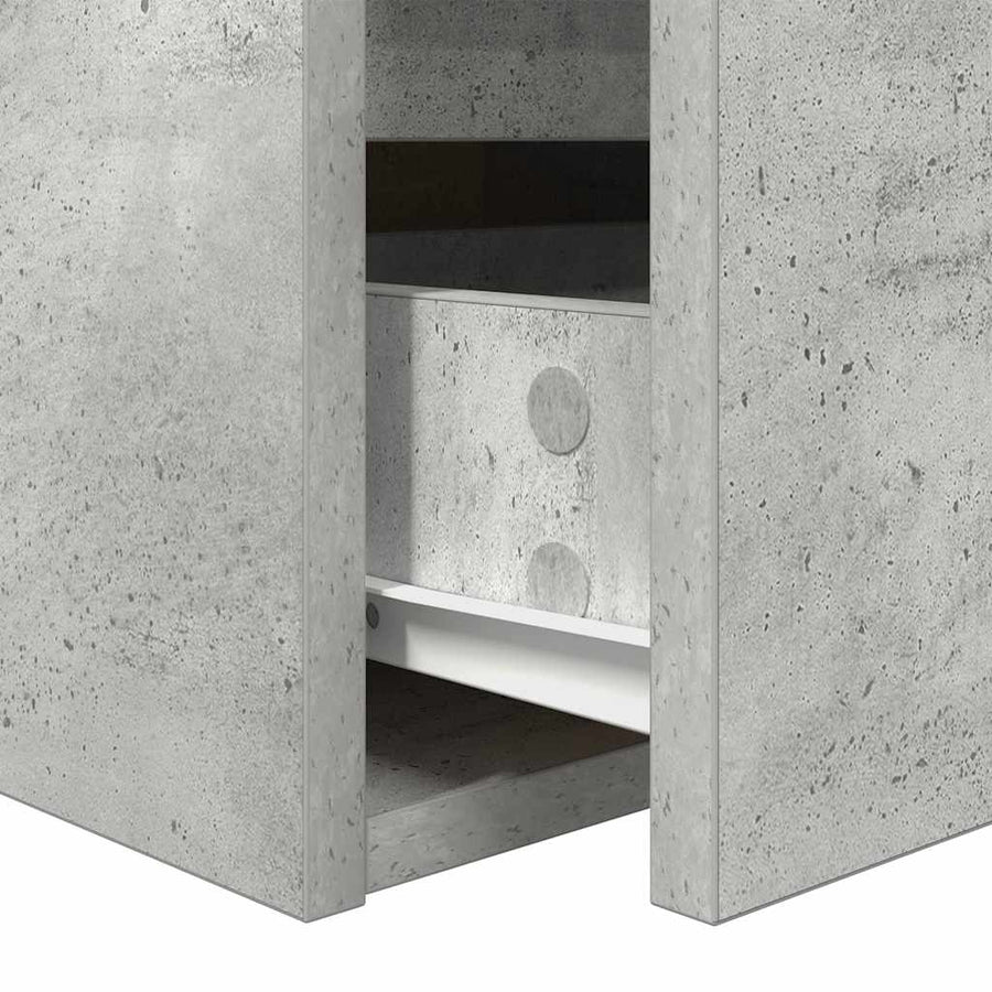 Nachtkastje wandgemonteerd 38x34x40 cm betongrijs