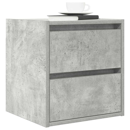 Nachtkastjes 2 st wandgemonteerd 38x34x40 cm betongrijs
